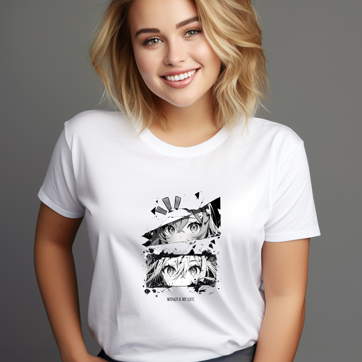 Manga Print Women T-Shirt