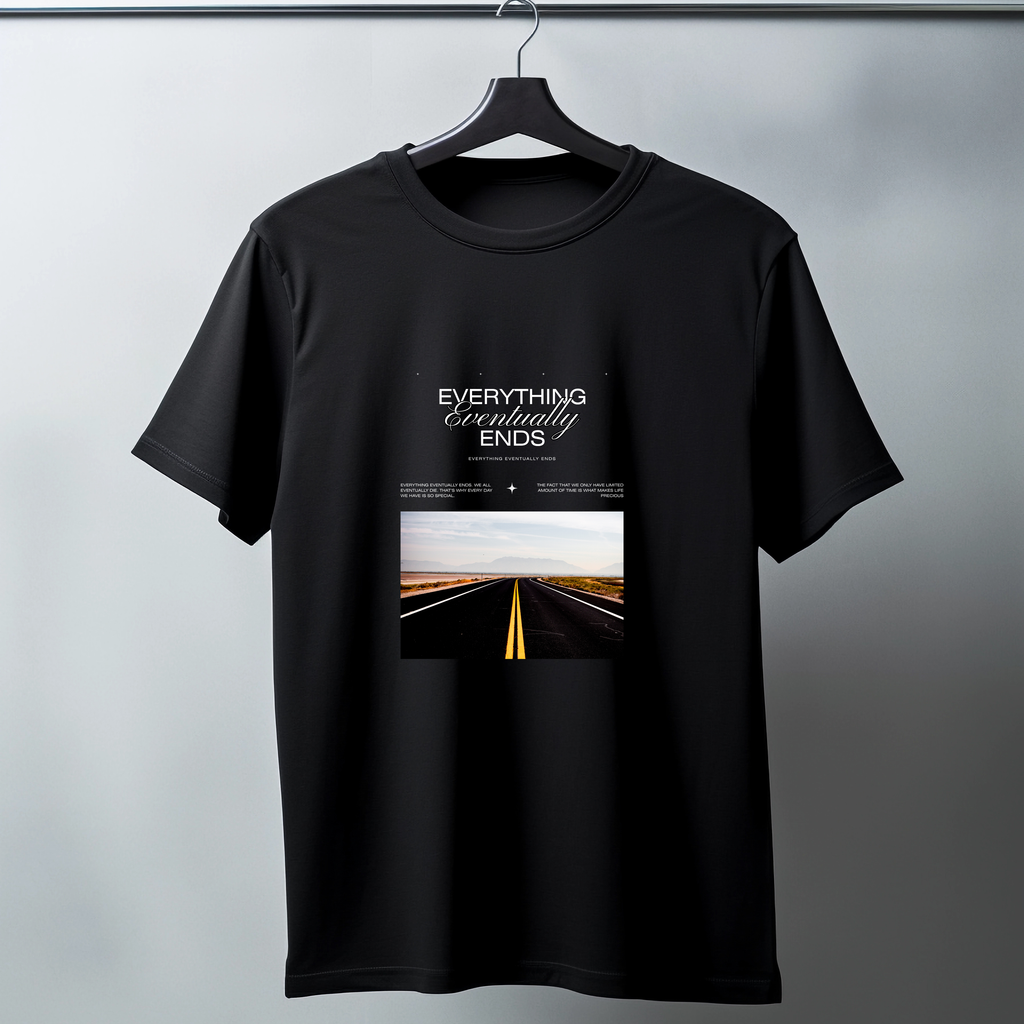 Modern Typographic Oversized Standard T-Shirt