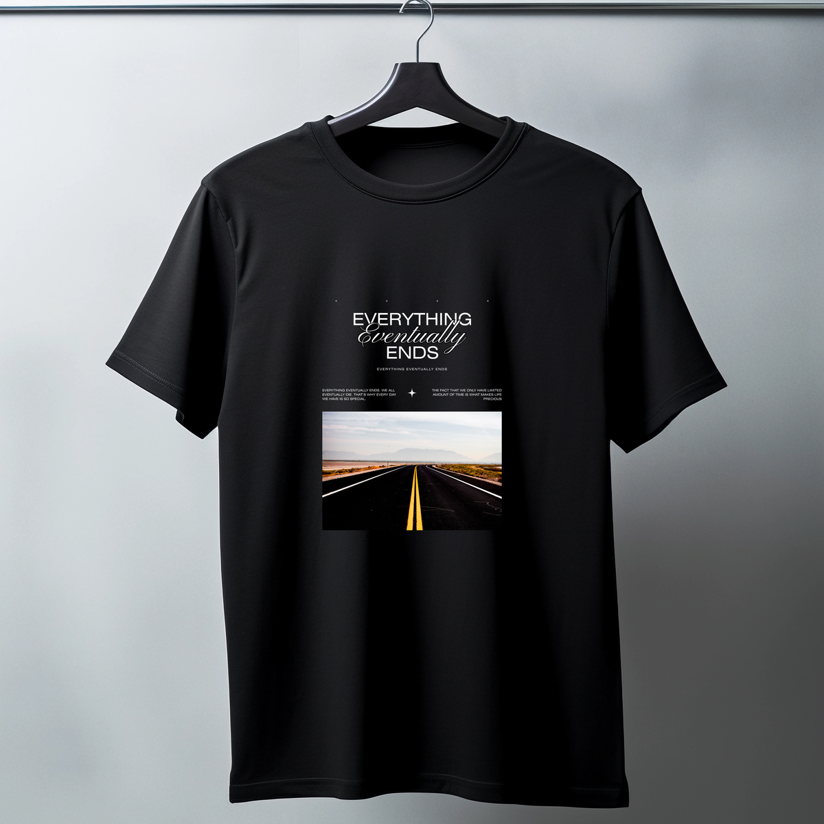 Modern Typographic Oversized Standard T-Shirt
