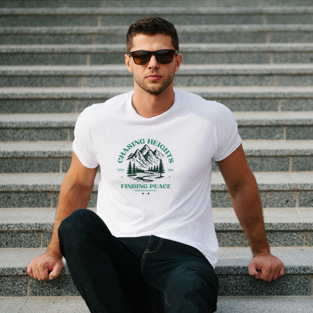 Unisex Standard Crew T-Shirt - Finding Peace